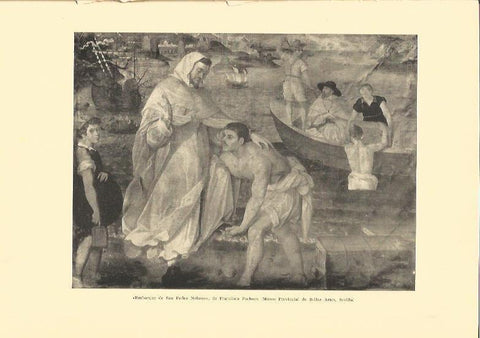LAMINA V02944: Embarque de San Pedro Nolasco por F. Pacheco