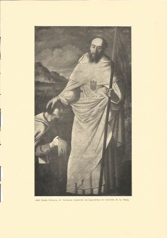LAMINA V02943: San Pedro Nolasco por Zurbaran