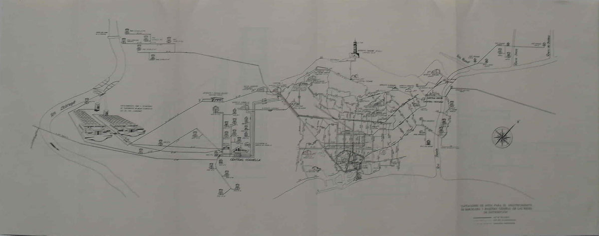LAMINA V02937: Mapa y esquema captaciones de agua y redes de distribución