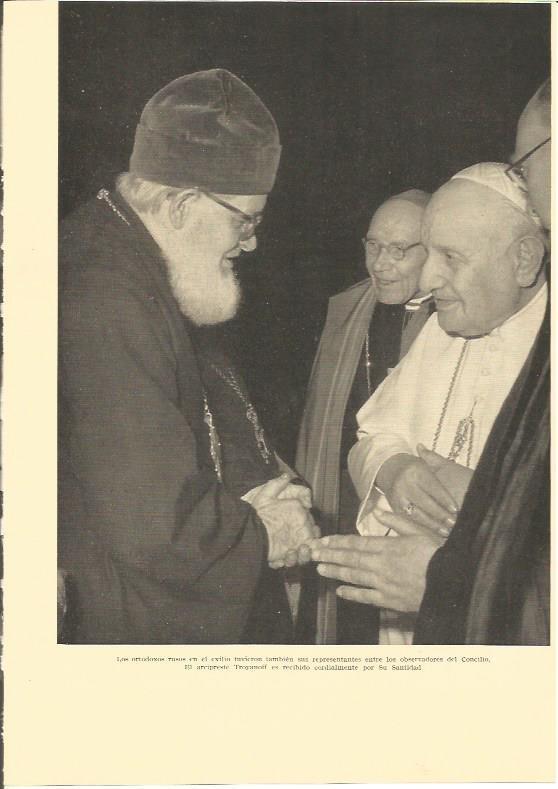 LAMINA V02990: Arcipreste Troyanoff recibido por Su Santidad