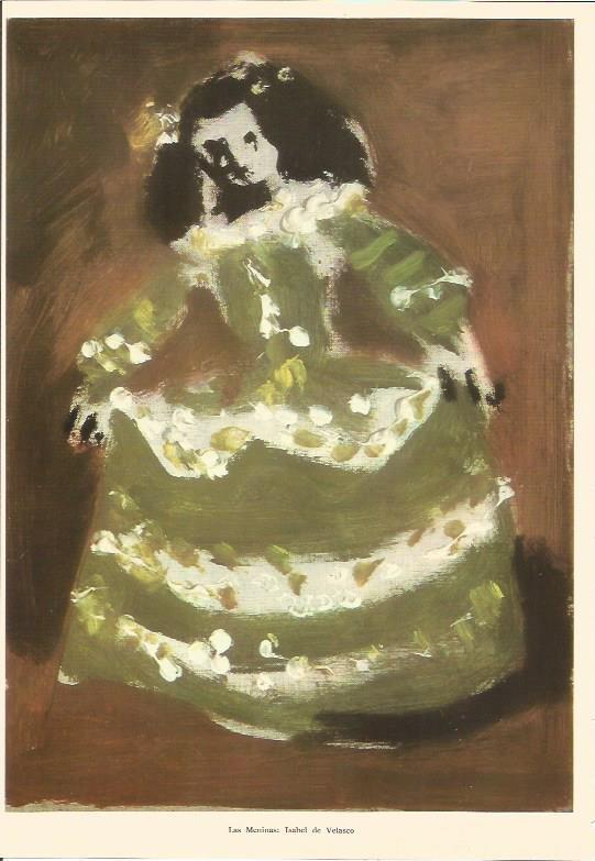 LAMINA V03048: Isabel de Velasco en Las Meninas por Picasso
