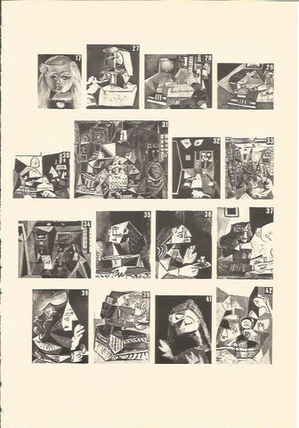 LAMINA V03047: Las Infantas en las Meninas por Picasso