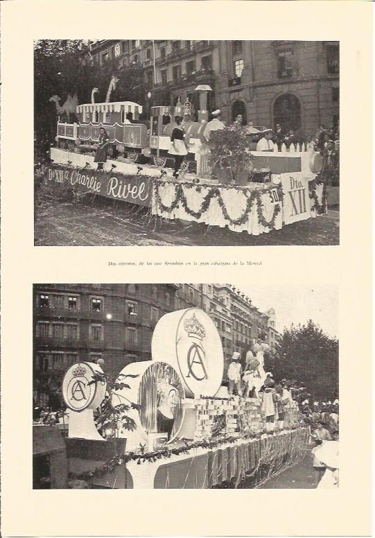 LAMINA V03042: Carrozas en la cabalgata de la Merced
