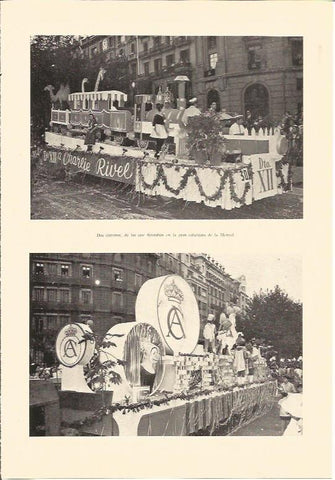 LAMINA V03042: Carrozas en la cabalgata de la Merced