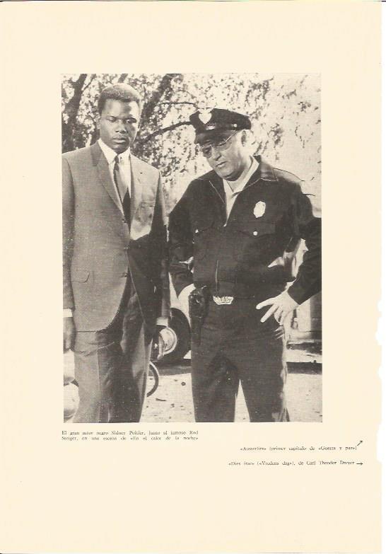LAMINA V03067: S. Poitier y R. Steiger en el calor de la noche