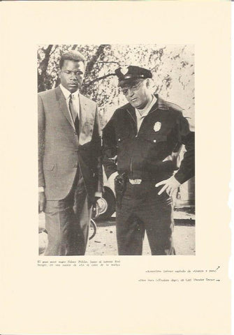 LAMINA V03067: S. Poitier y R. Steiger en el calor de la noche