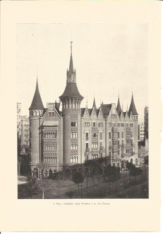 LAMINA V03056: Casa Terrades o Les Punxes por J. Puig i Cadafalch