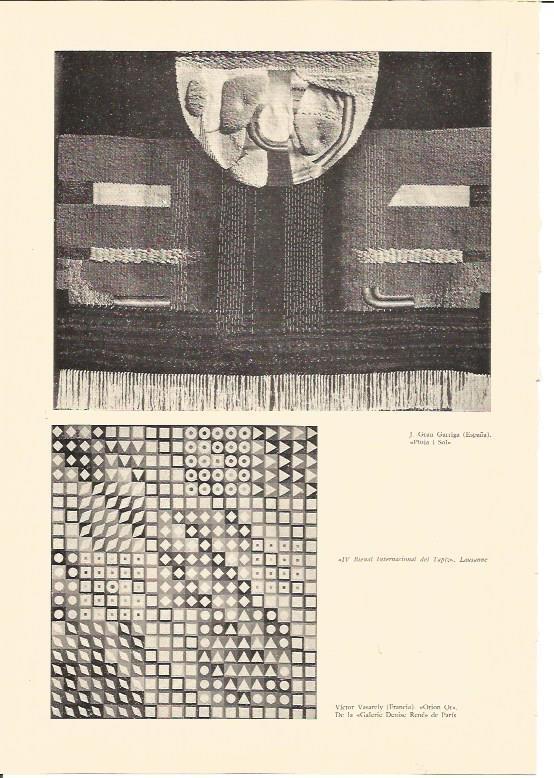 LAMINA V03029: Pluja i Sol por J. Grau Garriga y Orion Or por V. Vasarely