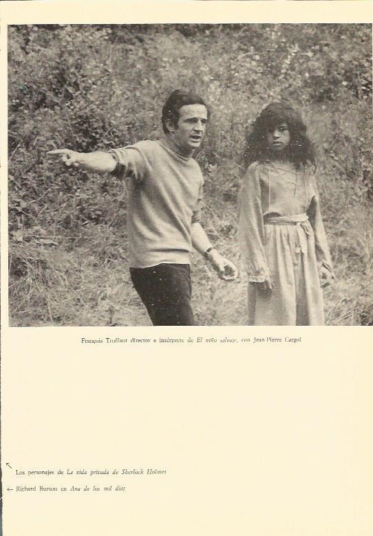 LAMINA V03007: Jean-Pierre Cargol y F. Truffaut en El niño salvaje