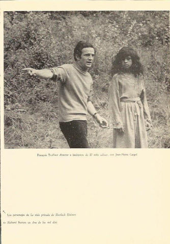 LAMINA V03007: Jean-Pierre Cargol y F. Truffaut en El niño salvaje