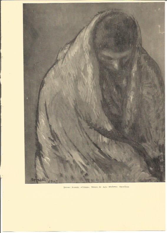 LAMINA V02996: Gitana por I. Nonell