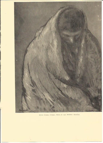 LAMINA V02996: Gitana por I. Nonell