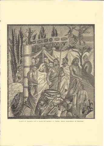 LAMINA V02992: Sacrificio de Ifigenie, mosaico de Ampurias