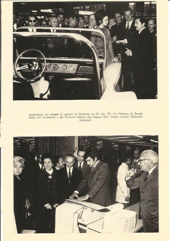 LAMINA V03011: Los Principes de España en el Salon del automovil de Barcelona
