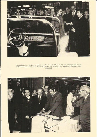 LAMINA V03011: Los Principes de España en el Salon del automovil de Barcelona
