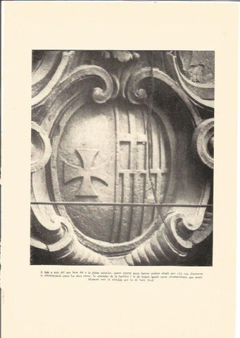 LAMINA V03023: Escudo barroco de la ciudad de Barcelona