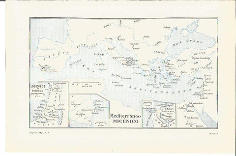 LAMINA V03466: Mapa del Mediterraneo micenico