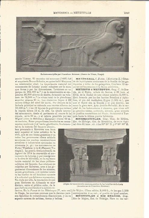 LAMINA V03459: Relieve y escultura por Francisco Metzner