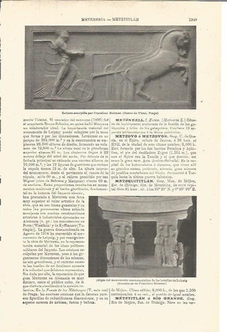 LAMINA V03459: Relieve y escultura por Francisco Metzner