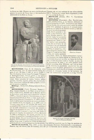 LAMINA V03458: Esculturas por Francisco Metzner