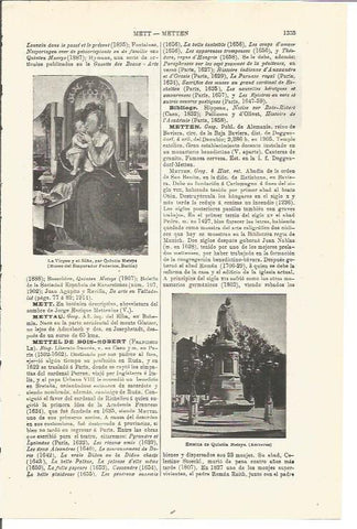 LAMINA V03452: Estatua de Q. Metsys en Amberes