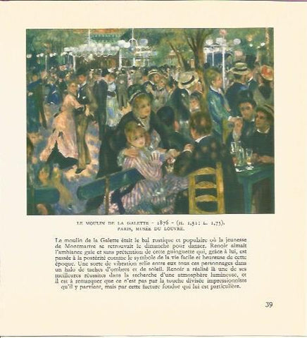 LAMINA V03489: Le moulin de la galette por Renoir
