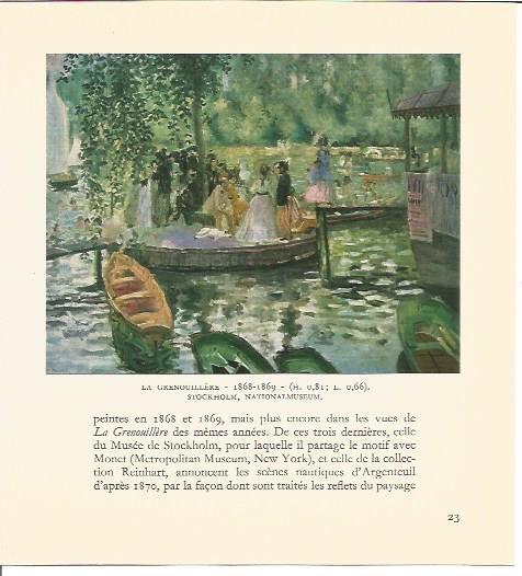 LAMINA V03482: Le grenouillere por Renoir