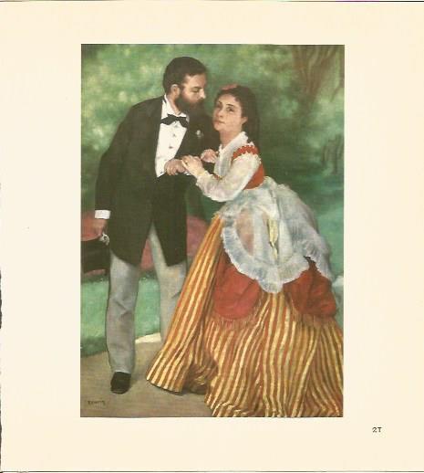 LAMINA V03481: Le couple Sisley por Renoir