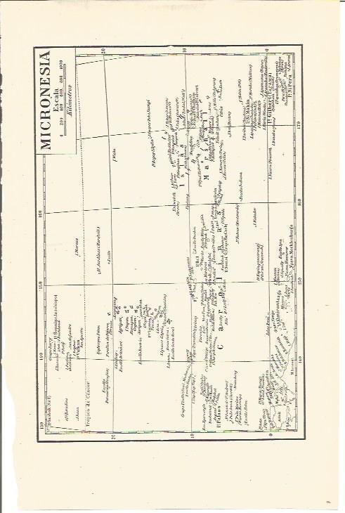LAMINA V03471: Mapa de Micronesia