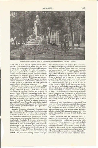 LAMINA V03414: Monumento Mesoneros Romanos en Madrid