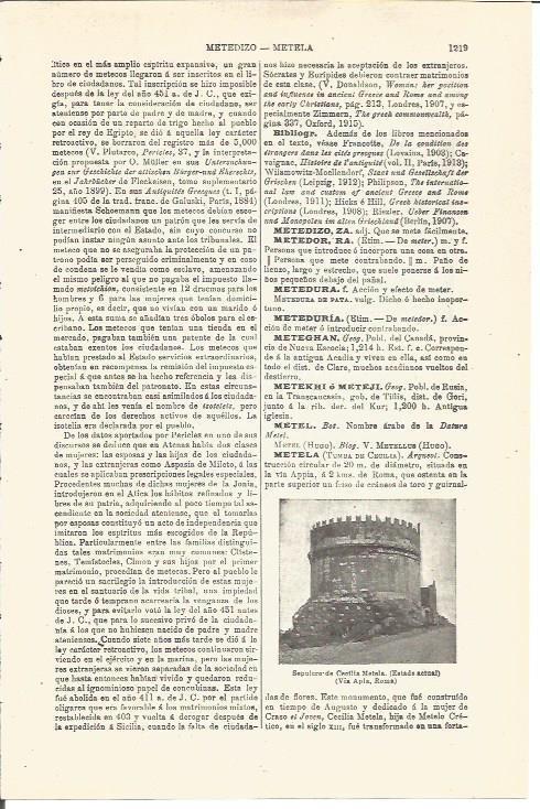 LAMINA V03437: Sepulcro de Cecilia Metela, Roma