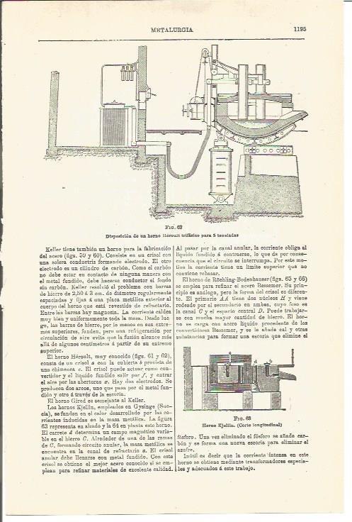 LAMINA V03435: Hornos Heroult y Kjellin