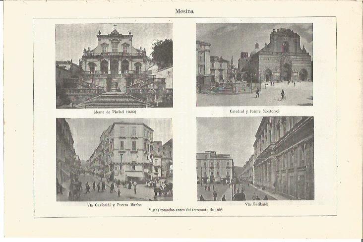 LAMINA V03409: Vistas tomadas antes del terremoto de 1908 en Mesina