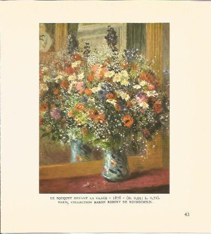 LAMINA V03491: Le bouquet devant la glace por Renoir