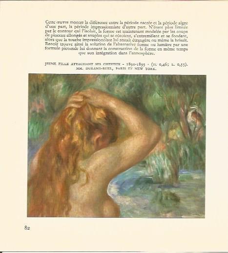 LAMINA V03506: Jeune fille attachant ses cheveux por Renoir