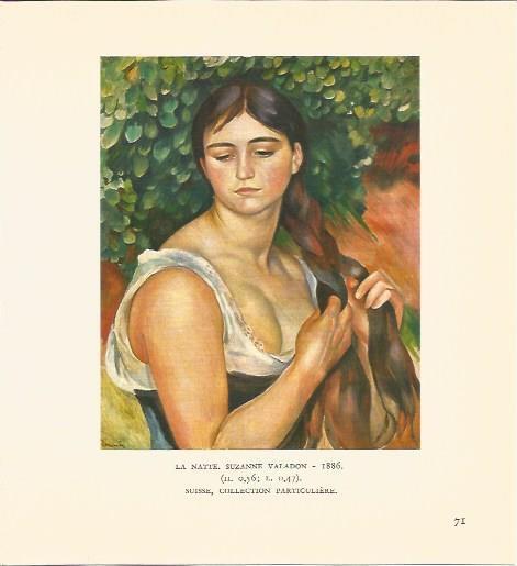 LAMINA V03502: La natte, Suzanne Valodon por Renoir