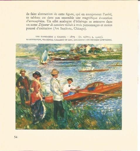 LAMINA V03496: Les canotiers a chatou por Renoir