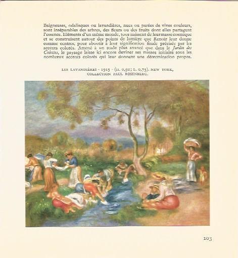 LAMINA V03512: Les lavandieres por Renoir