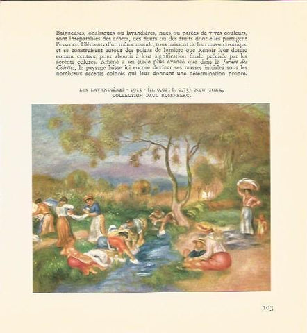 LAMINA V03512: Les lavandieres por Renoir