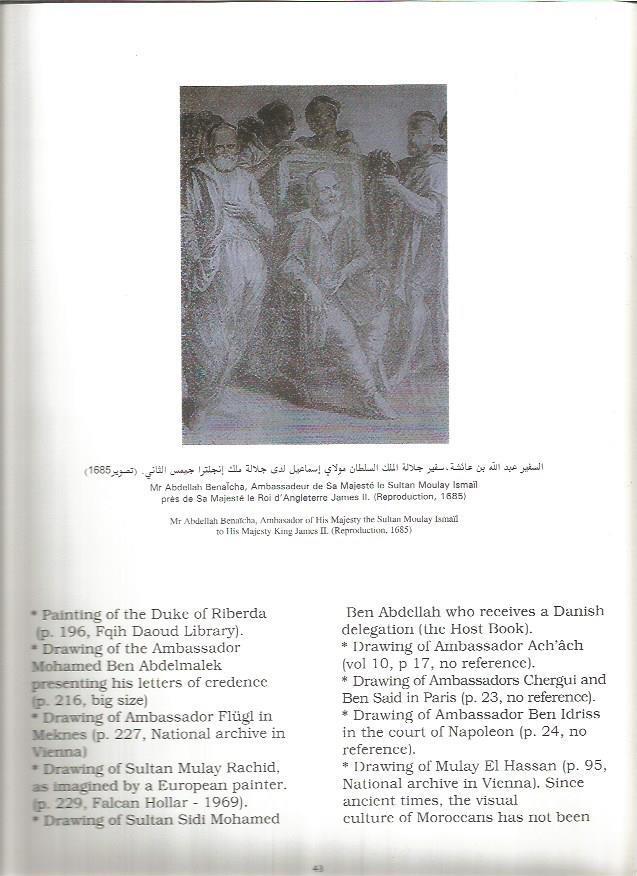 LAMINA V03527: El embajador Benalcha, reproducción de 1685