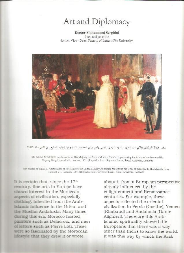 LAMINA V03526: El embajador Mehdi M'NEBHI presentando sus credenciales al Rey Eduardo VII en Londres 1901