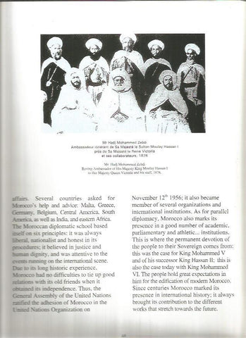 LAMINA V03521: El embajador Zebdi con sus colaboradores en 1876