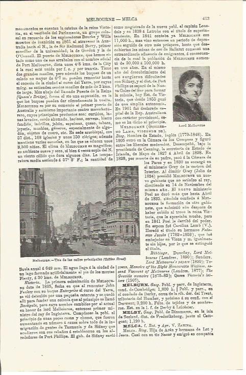 LAMINA V03294: Calle de Melbourne, Australia