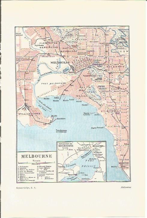 LAMINA V03293: Mapa de Melbourne