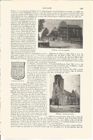 LAMINA V03288: Vistas varias de Mezieres