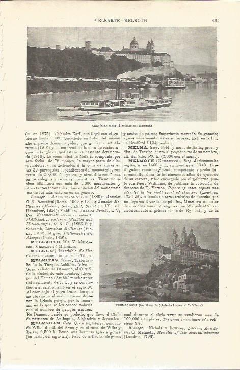 LAMINA V03302: Vistas de Melk por Musch