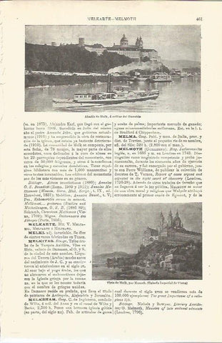 LAMINA V03302: Vistas de Melk por Musch