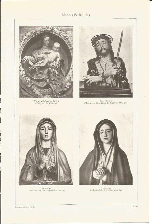 LAMINA V03320: Imágenes por Pedro de Mena