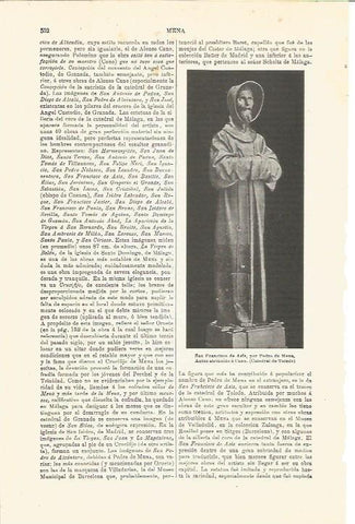 LAMINA V03319: San Francisco de Asis por Pedro de Mena