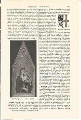 LAMINA V03316: La Virgen y el Niño por Lippo Memmi